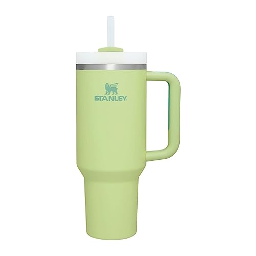 Stanley Quencher H2.0 FlowState Stainless Steel Vacuum Insulated Tumbler with Lid and Straw for Water, Iced Tea or Coffee, Smoothie and More, Rose Quartz, 40 oz