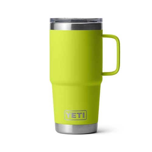 YETI Rambler 20 oz Travel Mug, Stainless Steel, Vacuum Insulated with Stronghold Lid, Black