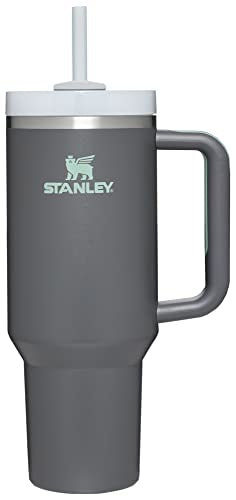 Stanley Quencher H2.0 FlowState Stainless Steel Vacuum Insulated Tumbler with Lid and Straw for Water, Iced Tea or Coffee, Smoothie and More, Rose Quartz, 40 oz