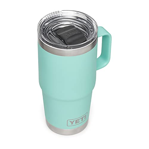 YETI Rambler 20 oz Travel Mug, Stainless Steel, Vacuum Insulated with Stronghold Lid, Black