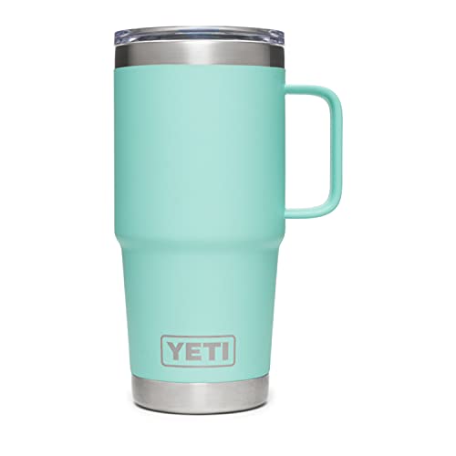 YETI Rambler 20 oz Travel Mug, Stainless Steel, Vacuum Insulated with Stronghold Lid, Black