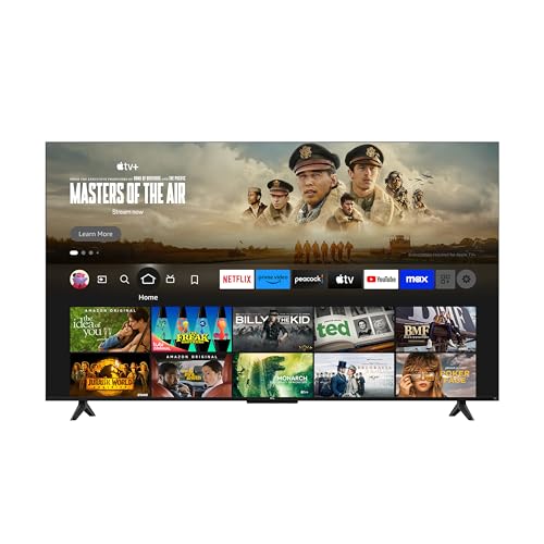 TCL 75-Inch Class Q65 QLED 4K Smart TV with Fire TV (75Q651F, 2024 Model), Dolby Vision, HDR PRO+, Dolby Atmos, Alexa Built-in with Voice Remote, Apple AirPlay 2 Compatibility, Streaming Television