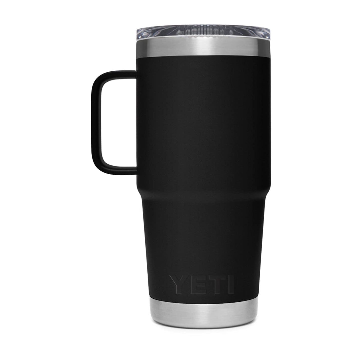 YETI Rambler 20 oz Travel Mug, Stainless Steel, Vacuum Insulated with Stronghold Lid, Black