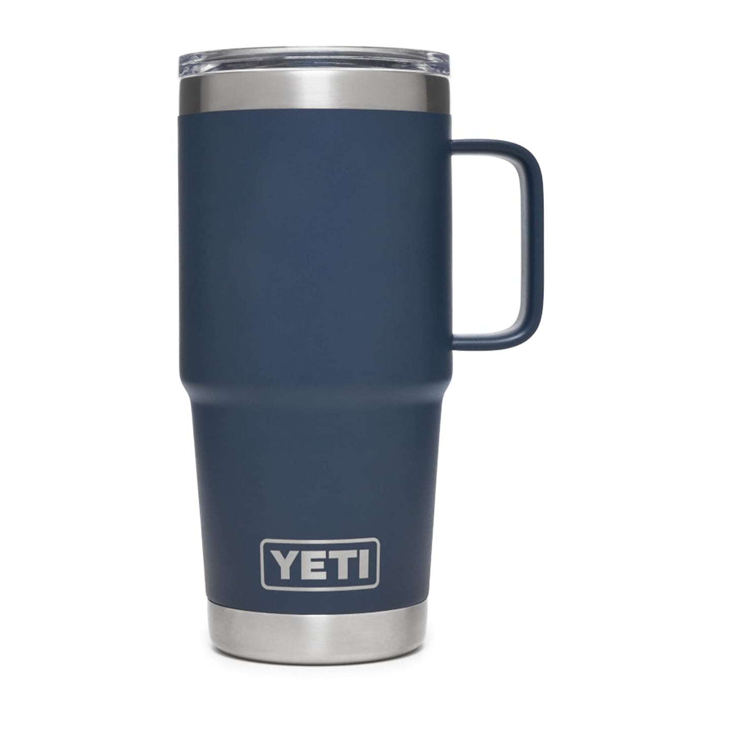 YETI Rambler 20 oz Travel Mug, Stainless Steel, Vacuum Insulated with Stronghold Lid, Black