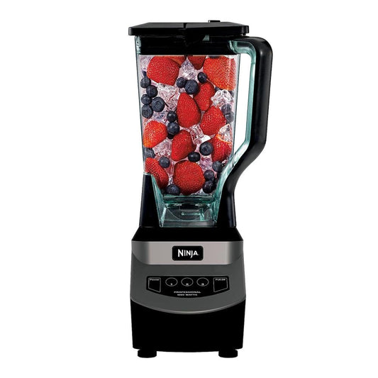 Ninja Blender, For-Smoothies, Salsa, Shakes, Slush, and-Frozen Drinks, Blender, Pitcher, and-Lid, Blender for-Kitchen, Crushes Ice, Fruit, and-Veggies, 1000-Watt, Dishwasher Safe, Black, NJ601AMZ