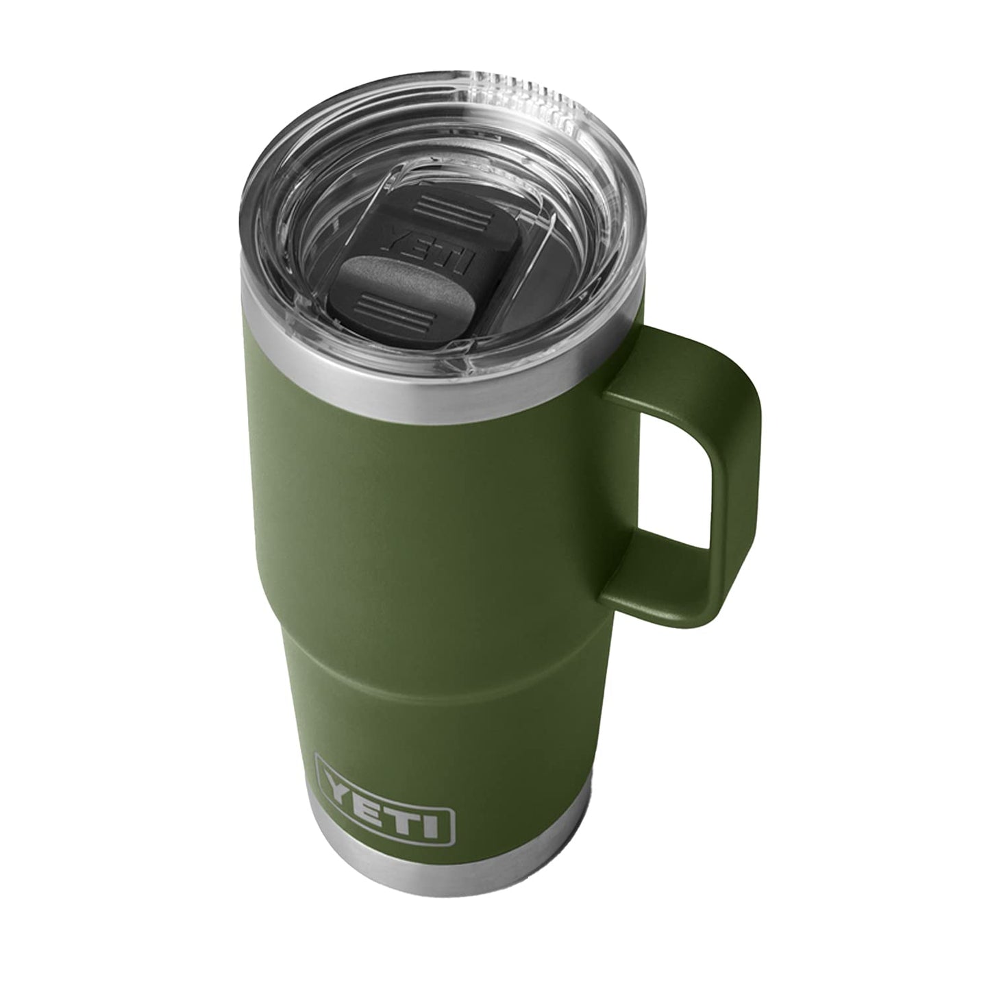 YETI Rambler 20 oz Travel Mug, Stainless Steel, Vacuum Insulated with Stronghold Lid, Black