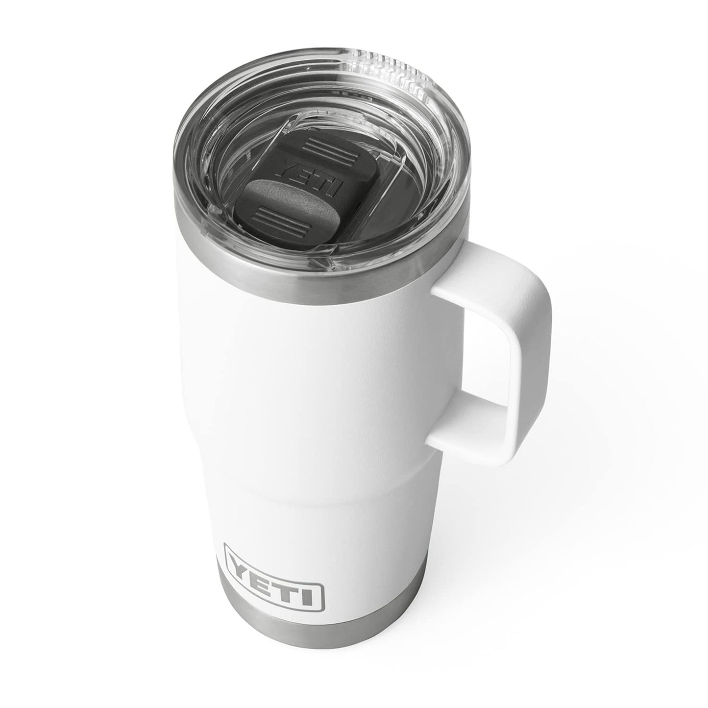 YETI Rambler 20 oz Travel Mug, Stainless Steel, Vacuum Insulated with Stronghold Lid, Black