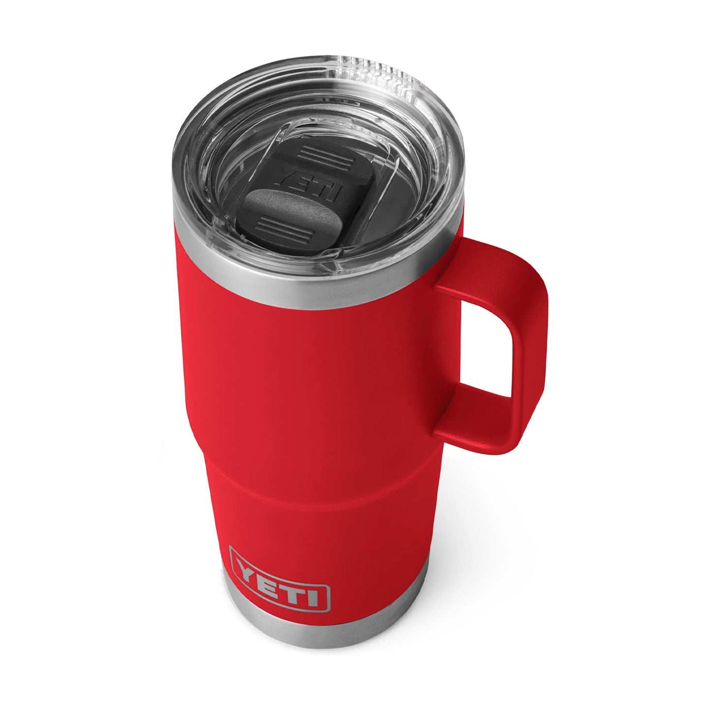 YETI Rambler 20 oz Travel Mug, Stainless Steel, Vacuum Insulated with Stronghold Lid, Black