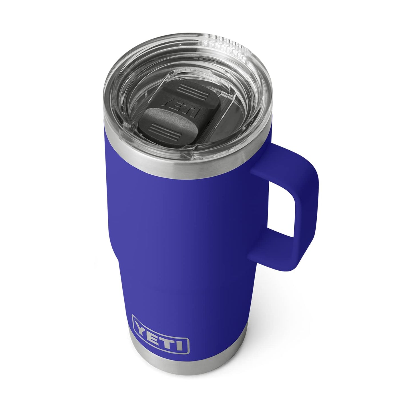 YETI Rambler 20 oz Travel Mug, Stainless Steel, Vacuum Insulated with Stronghold Lid, Black