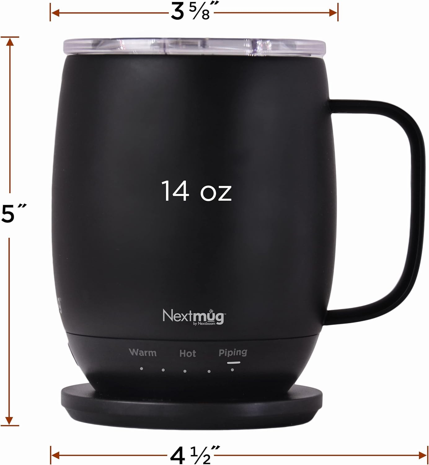 Nextmug - Temperature-Controlled, Self-Heating Coffee Mug (Almond 14 oz.)