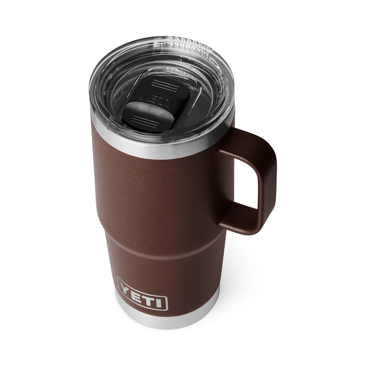 YETI Rambler 20 oz Travel Mug, Stainless Steel, Vacuum Insulated with Stronghold Lid, Black