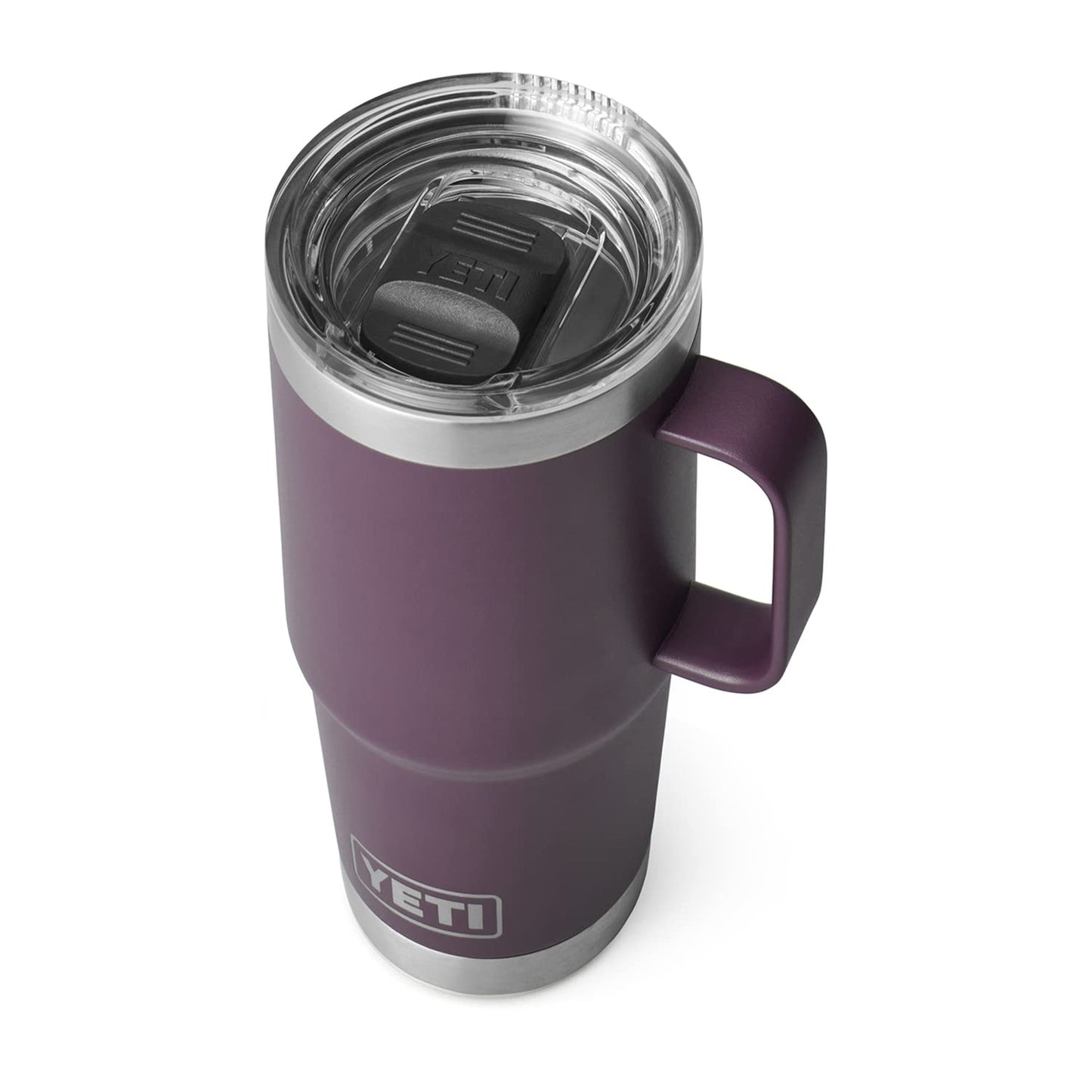 YETI Rambler 20 oz Travel Mug, Stainless Steel, Vacuum Insulated with Stronghold Lid, Black