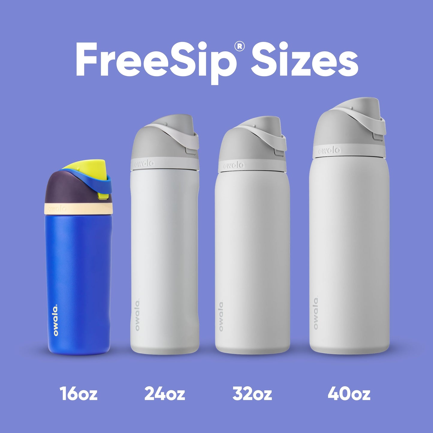 Owala FreeSip Insulated Stainless Steel Water Bottle with Straw for Sports, Travel, and School BPA-Free Sports Water Bottle, 24 oz, Shy Marshmallow