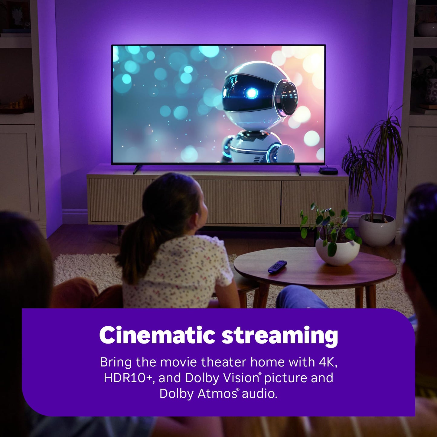 Roku Ultra 2024 - Ultimate Streaming Player - 4K Streaming Device for TV with HDR10+, Dolby Vision & Atmos - Bluetooth & Wi-Fi 6- Rechargeable Voice Remote Pro with Backlit Buttons - Free & Live TV