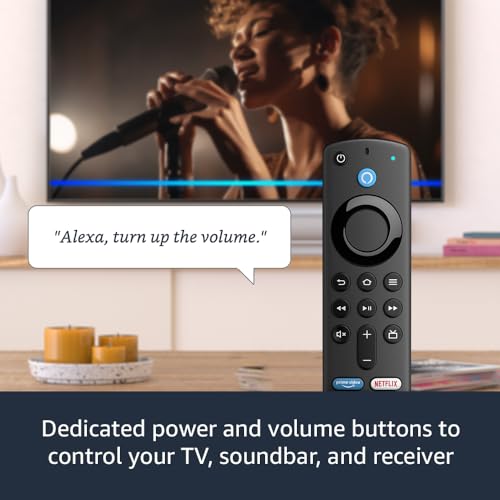 Amazon Fire TV Stick with Alexa Voice Remote (includes TV controls), free & live TV without cable or satellite, HD streaming device